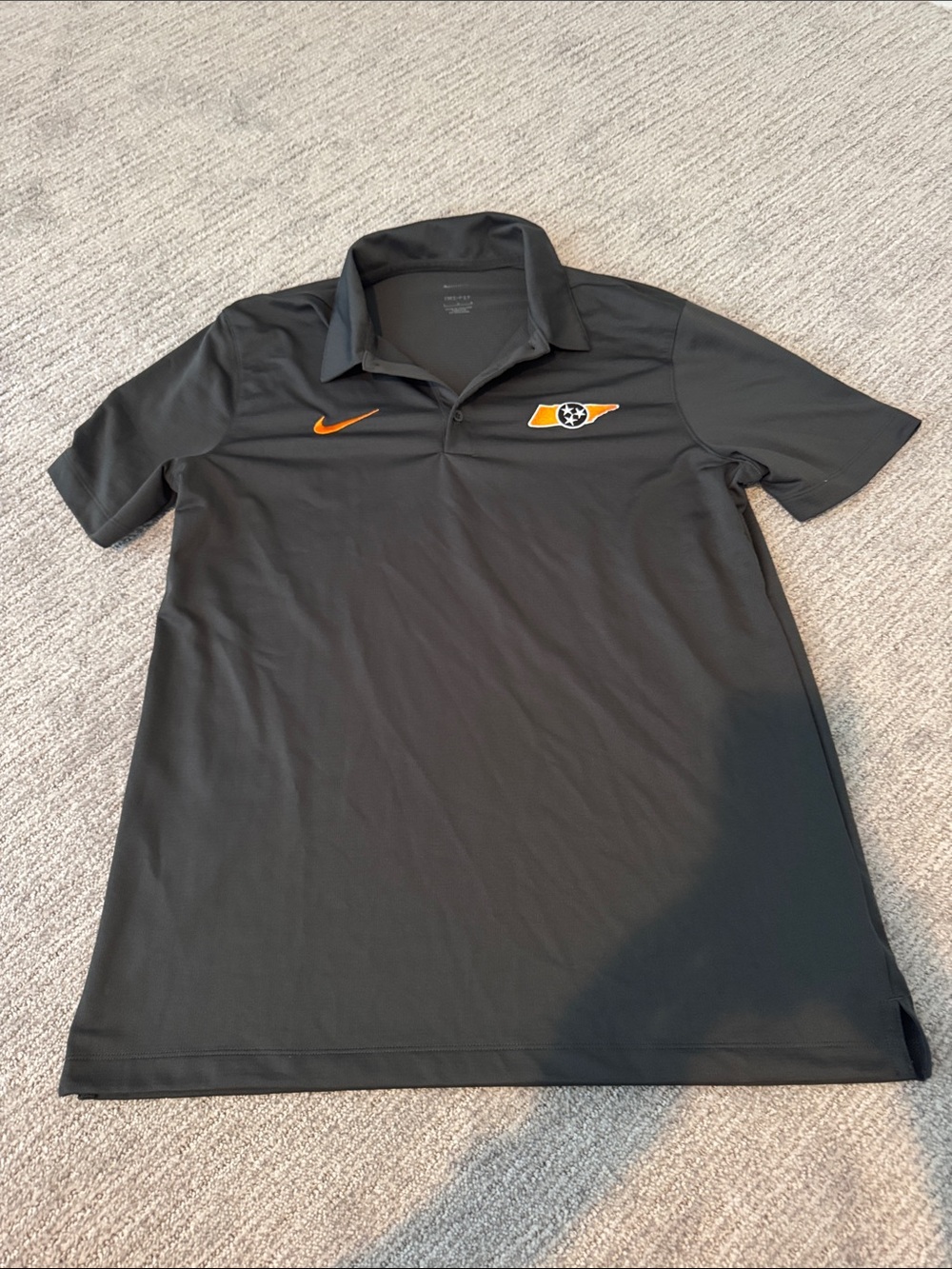Nike Men’s Black Polo Shirt with Tennessee Logo